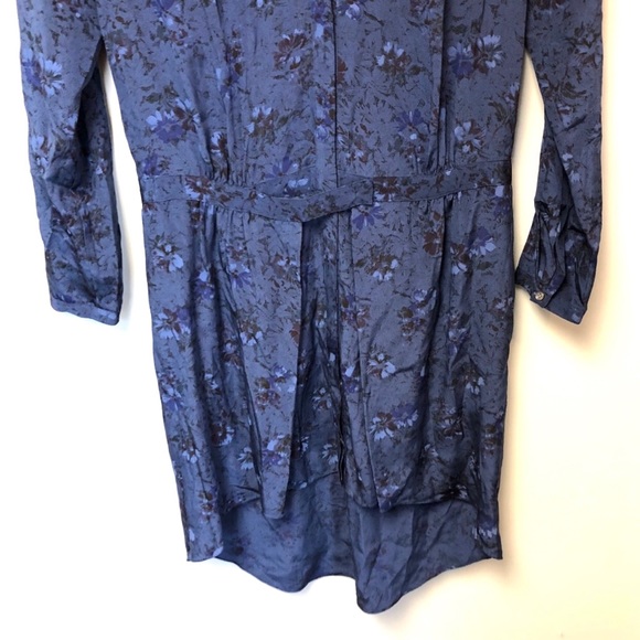 Rebecca Taylor | NWOT Floral Silk Shirt Dress - Picture 8 of 8